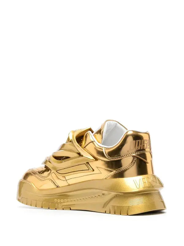 Versace Odissea metallic-effect sneakers Chic Tread