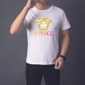 Versace Men's T-Shirt Black White Casual Wear Metroutfits