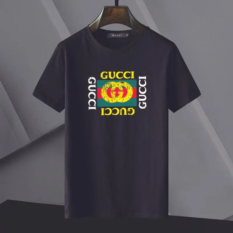 Gucci - Men's T-Shirt Grayblack White - Designer Casual Wear Metroutfits