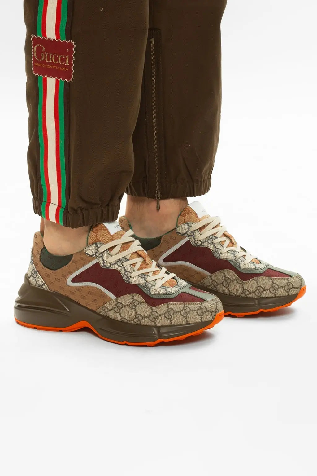 Gucci GG Rhyton Sneakers New with Tag and Box Unisex Metroutfits