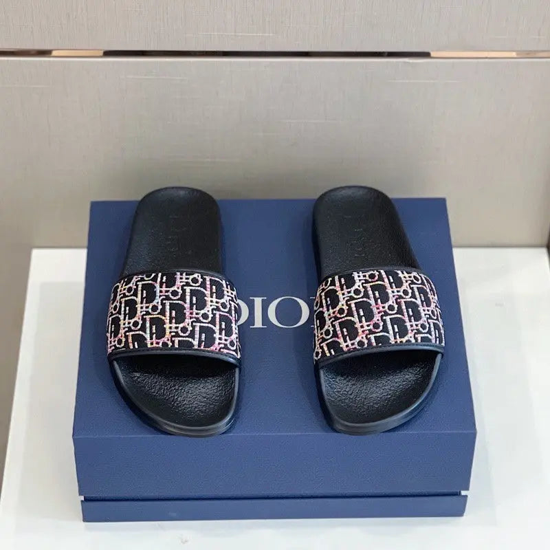 Dior Signature Slide Slippers With Box Metroutfits