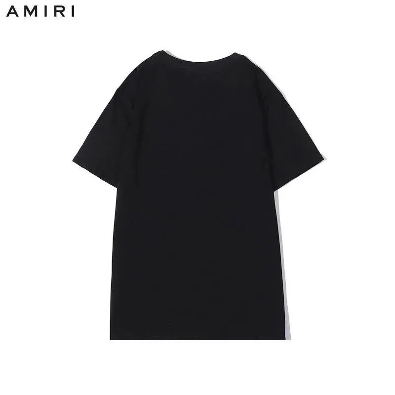 Amiri - Men's T-Shirt Black /White Casual Wear Metroutfits