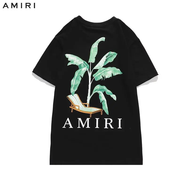 Amiri - Men's T-Shirt Black, White & Blue - Designer Casual Wear Metroutfits