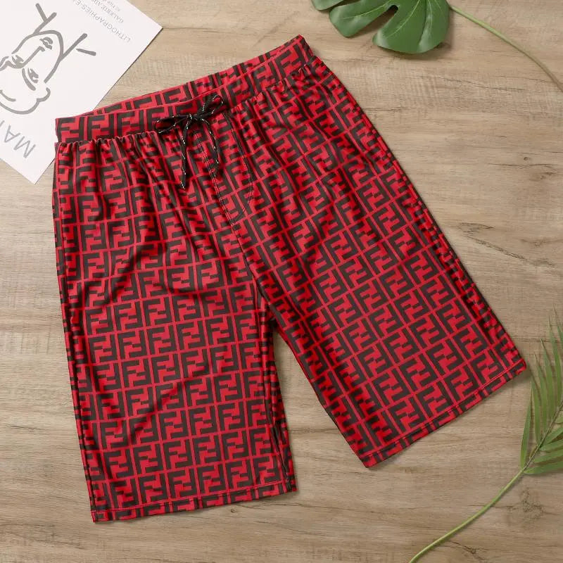 FENDI - Men's Short Red Metroutfits