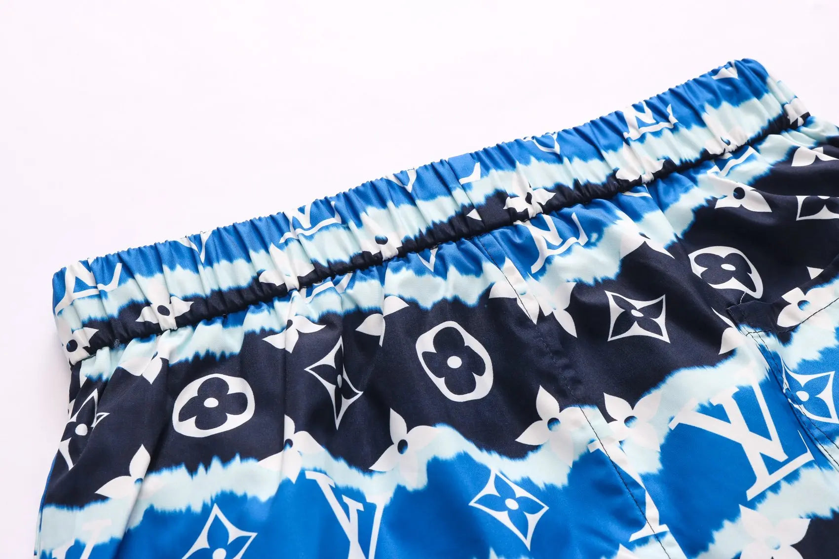 Louis Vuitton Men's Designer Short Blue Black White - Luxury Wear Metroutfits