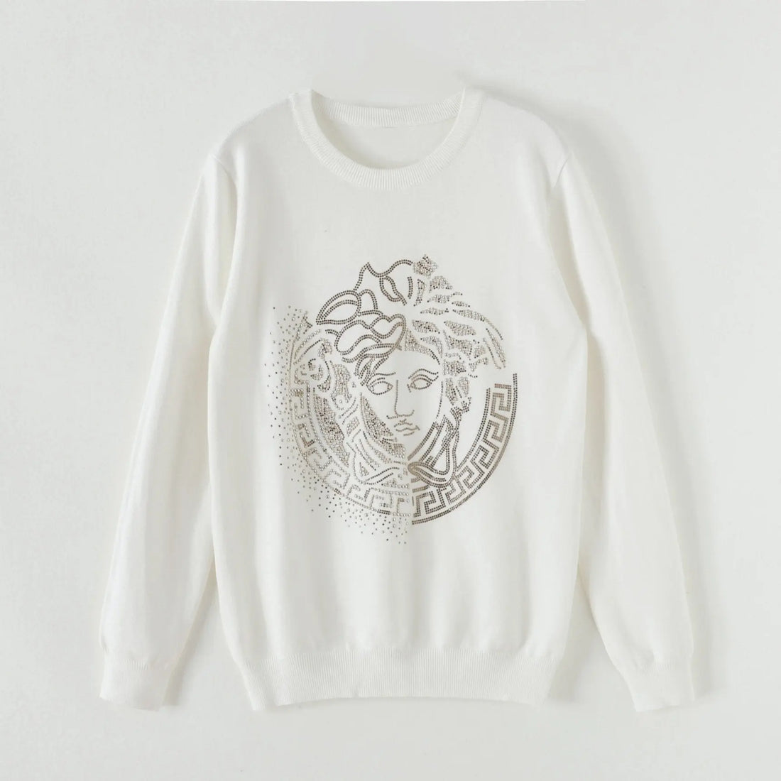 Versace Men's White Designer Sweatshirt Metroutfits