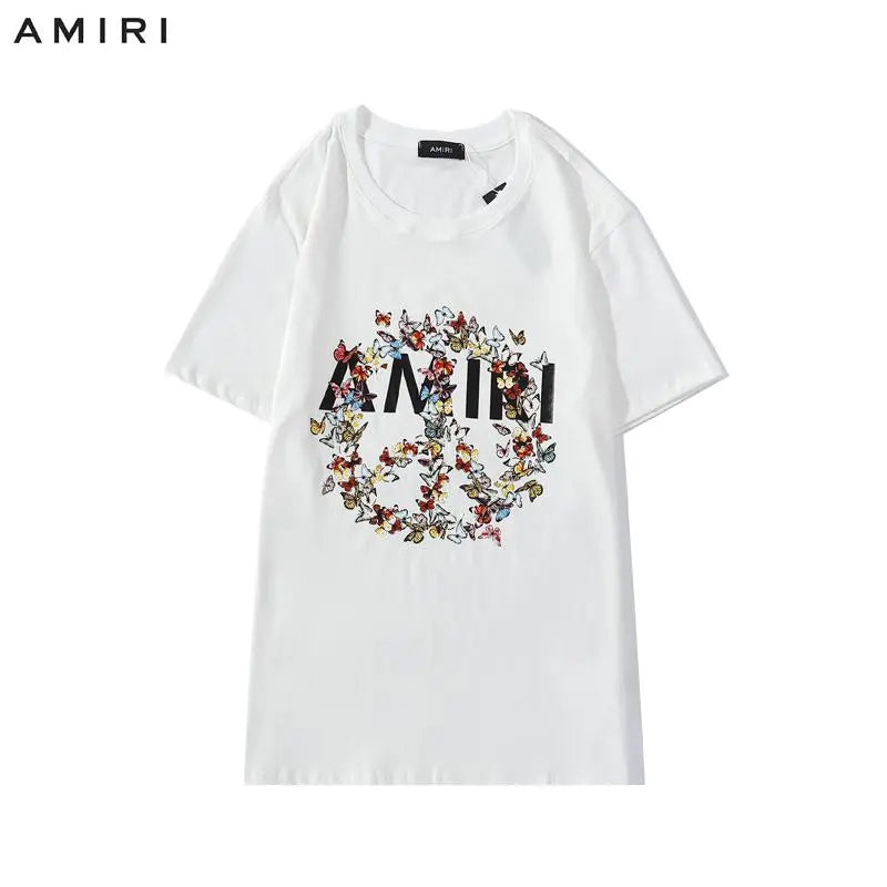 Amiri - Men's T-Shirt Black /White Casual Wear Metroutfits