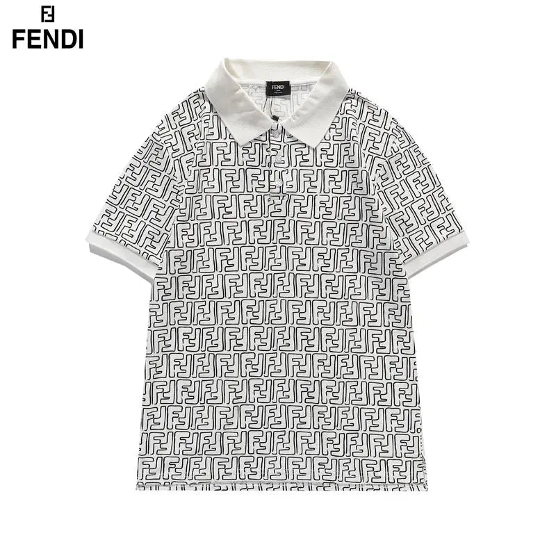 Fendi Men's T-Shirt Black White Metroutfits