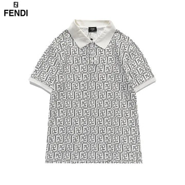 Fendi Men's T-Shirt Black White Metroutfits
