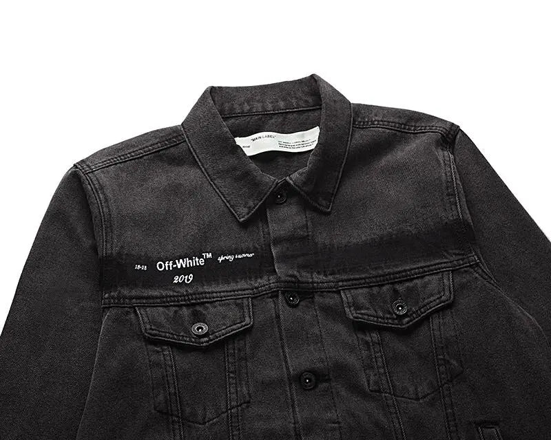 Off-White Black Varsity-Patch Bomber Jacket – New with Tags & Box Metroutfits