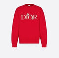 Christian Dior Logo Sweatshirt White Black Red for Men Metroutfits