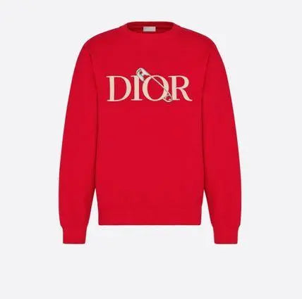 Christian Dior Logo Sweatshirt White Black Red for Men Metroutfits