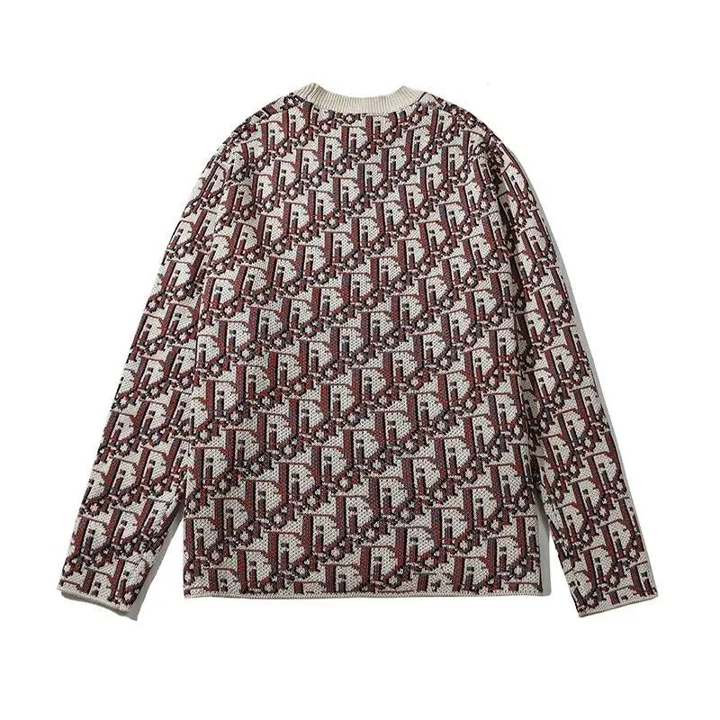 Dior Men's Brown and Off-White Designer Sweatshirt Metroutfits