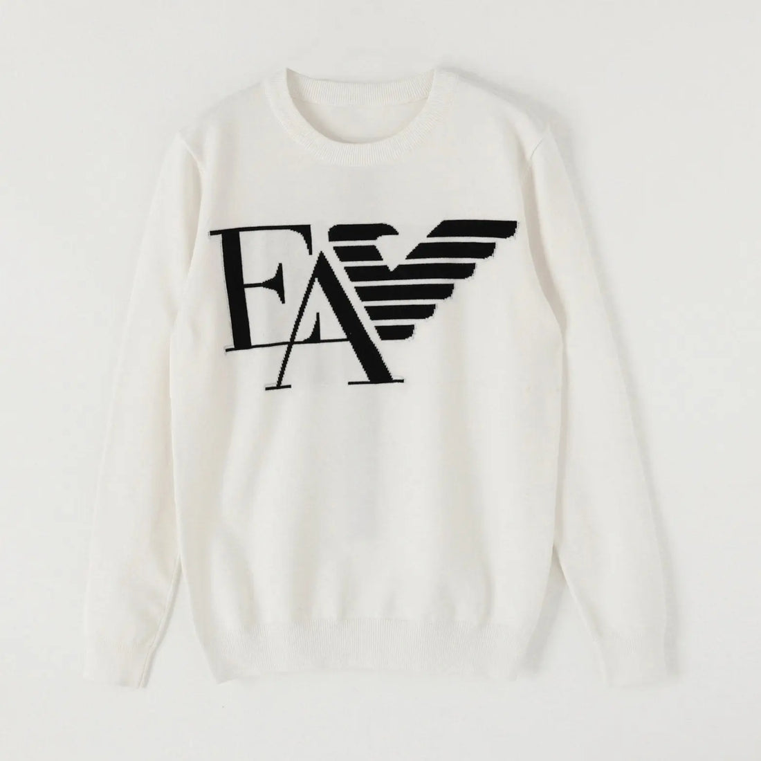 Armani Men's White Designer Sweatshirt Metroutfits
