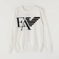 Armani Men's White Designer Sweatshirt Metroutfits