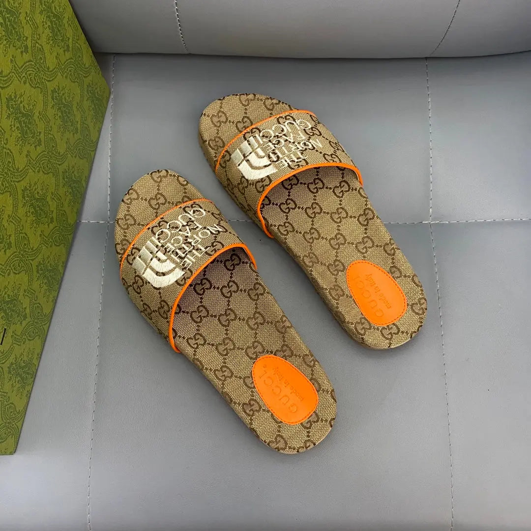Gucci Signature Logo Slip-On Designer Slippers Metroutfits