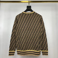 Fendi Men's Black and Golden Designer Sweatshirt Metroutfits