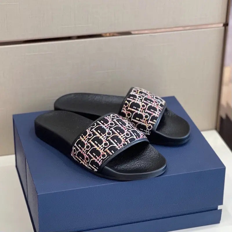 Dior Signature Slide Slippers With Box Metroutfits