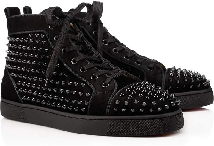 Christian Louboutin Sneakers Vieira Spikes Suede New Metroutfits