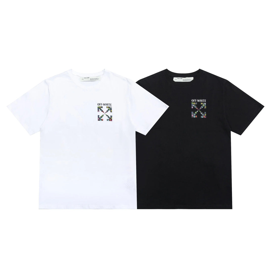 Off White - Men's Classic T-Shirt Black & White - Premium Streetwear Metroutfits