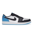 Air Jordan 1 Low Black Dark Powder Blue Sneakers Men Women Metroutfits