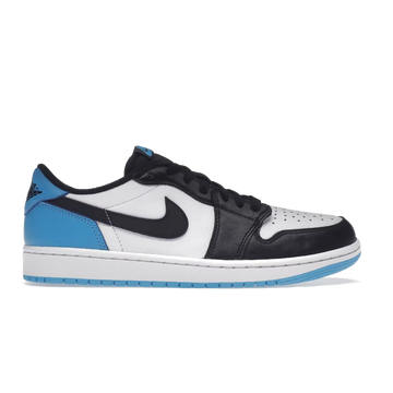 Air Jordan 1 Low Black Dark Powder Blue Sneakers Men Women Metroutfits