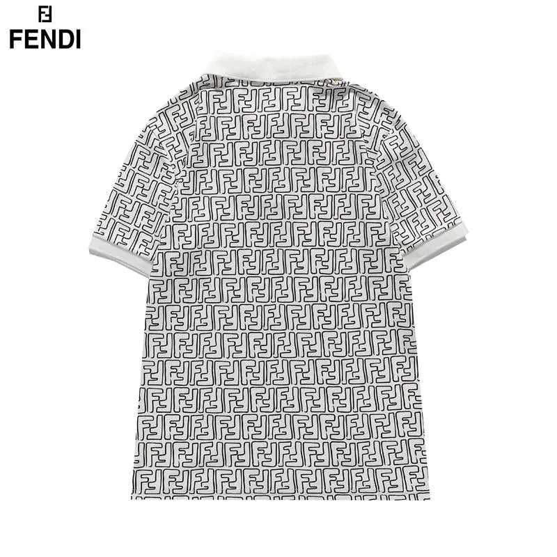 Fendi Men's T-Shirt Black White Metroutfits