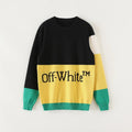 Off-White Men's Black Yellow Sweatshirt Metroutfits