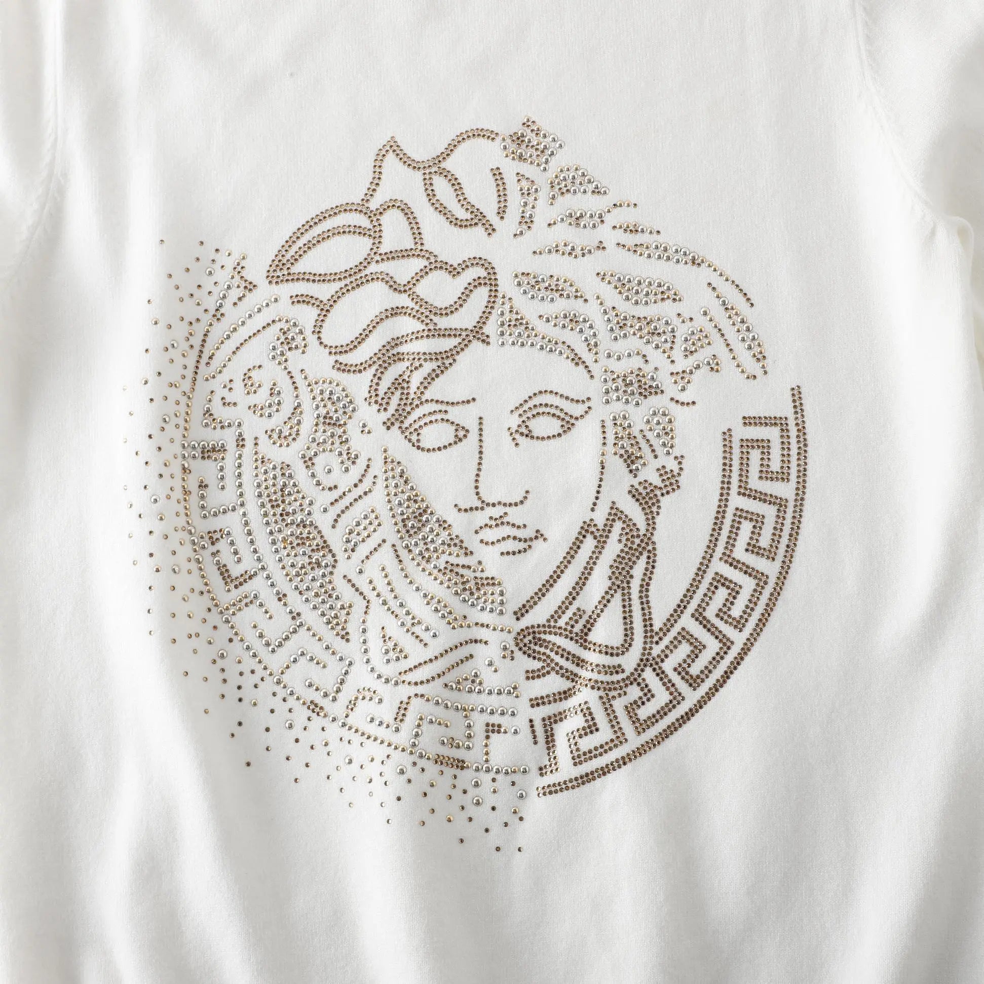 Versace Men's White Designer Sweatshirt Metroutfits