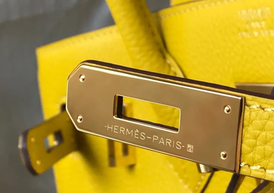Hermes Birkin 30 cm Jaune de Naples Togo Gold Hardware