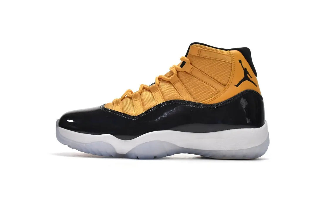 Nike Air Jordan 11 Retro Black Yellow Patent Leather Men’s Sneakers