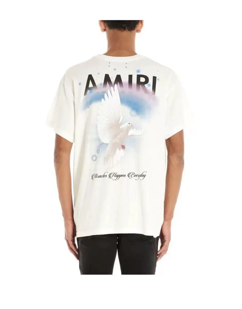 Amiri - Men's Premium T-Shirt Black & White - Luxury Casual Wear Metroutfits