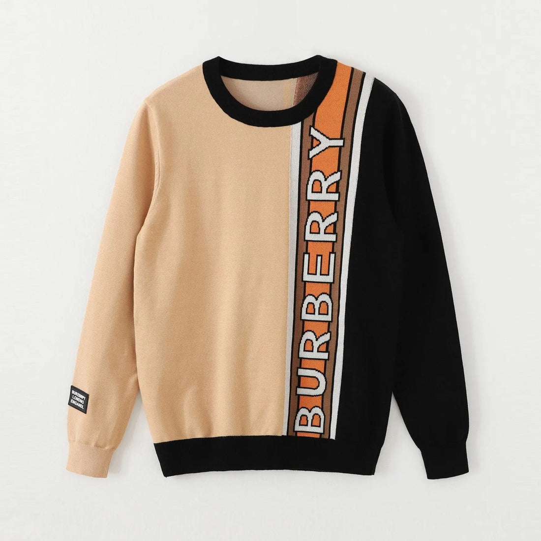 Burberry Men's Brown & Black Sweatshirt Metroutfits