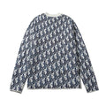 Dior Men's Blue and Off-White Designer Sweatshirt Metroutfits