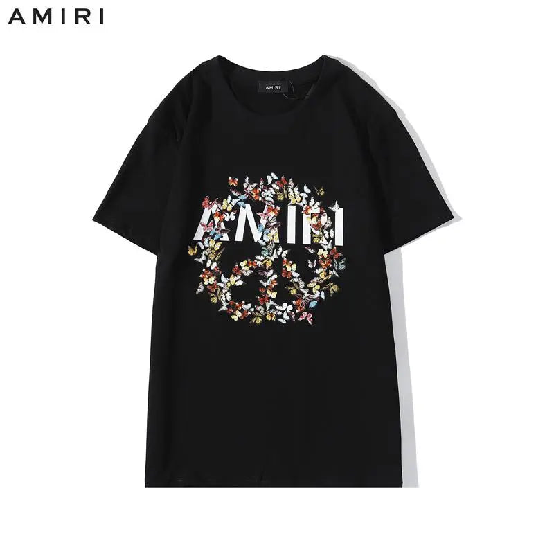 Amiri - Men's T-Shirt Black /White Casual Wear Metroutfits