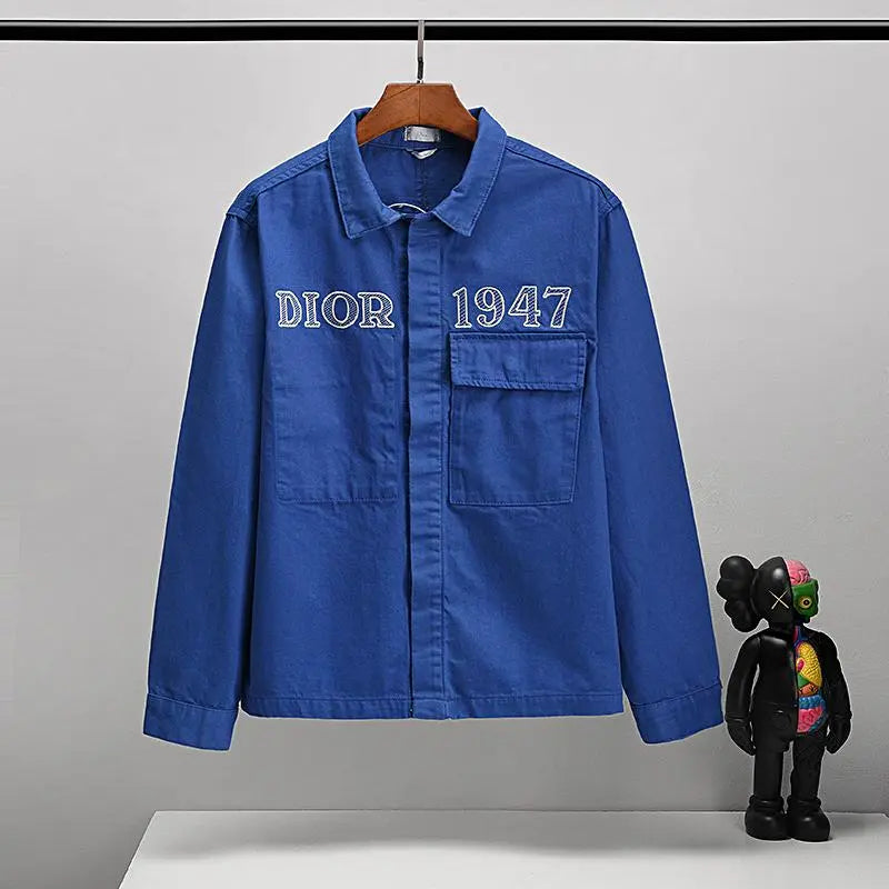Dior Men's Blue Designer Jacket Metroutfits