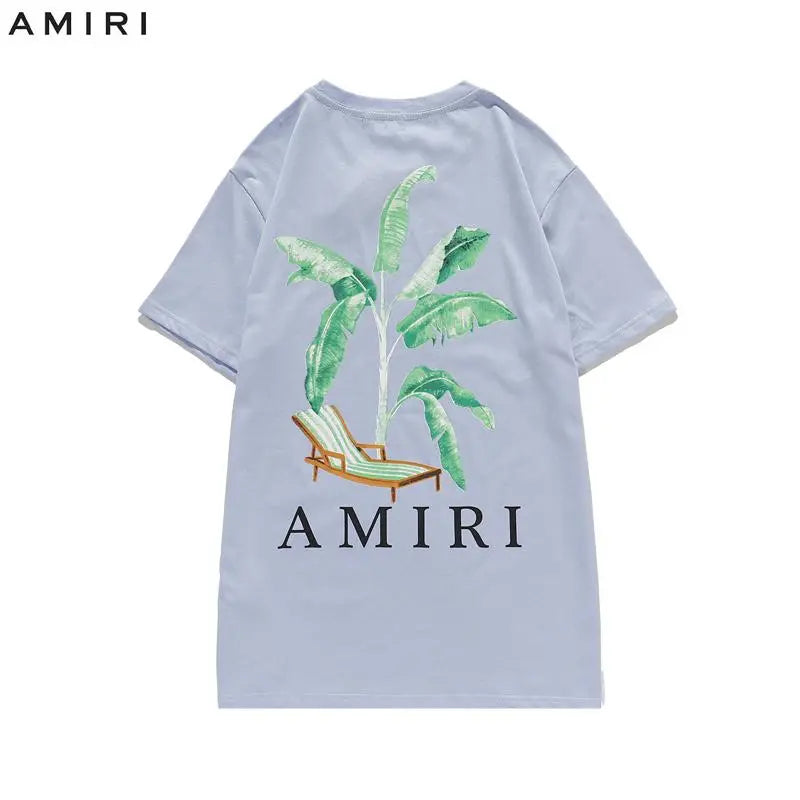 Amiri - Men's T-Shirt Black, White & Blue - Designer Casual Wear Metroutfits