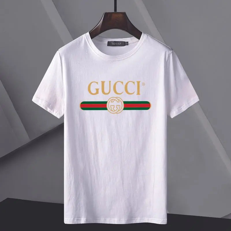 Gucci - Men's T-Shirt Gray White - Designer Casual Wear Metroutfits