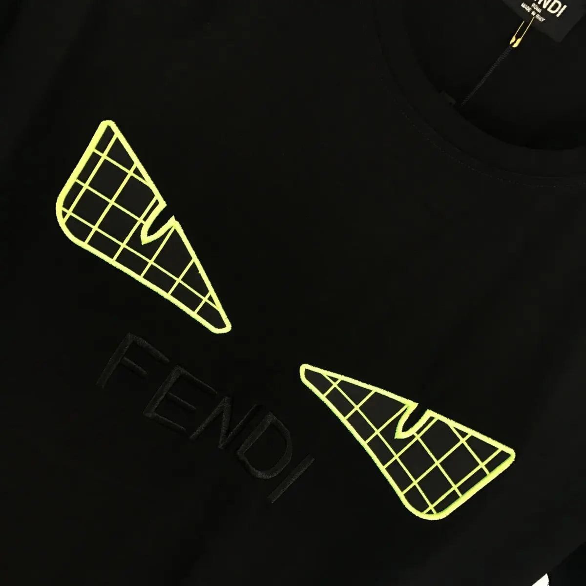 Fendi - Men's T-Shirt Black & White - Designer Casual Wear Metroutfits
