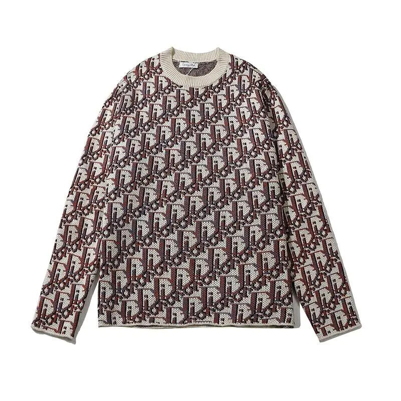 Dior Men's Brown and Off-White Designer Sweatshirt Metroutfits