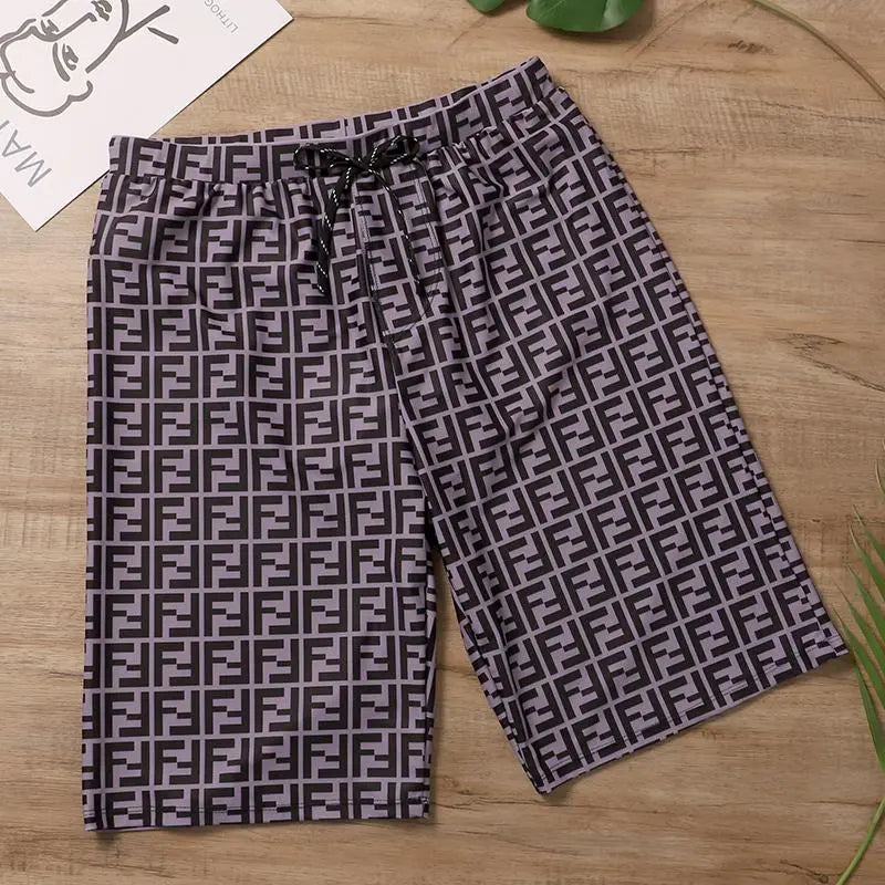 FENDI - Men's Designer Short Luxury Style Gray Metroutfits