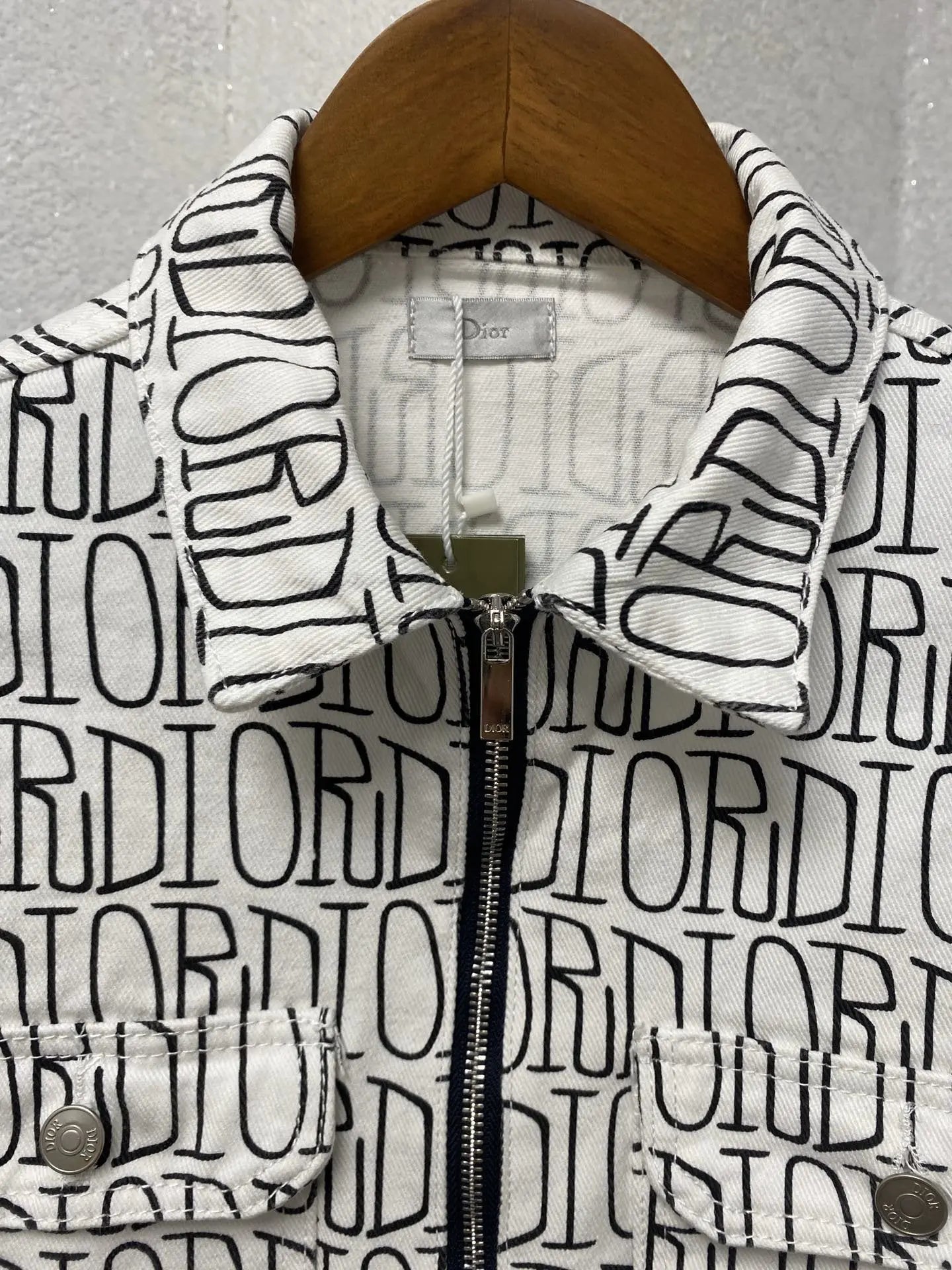 Dior Men's Black and White Designer Jacket Metroutfits