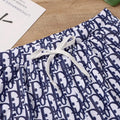 DIOR - Men's Designer Short White Blue - Luxury Casual Wear Metroutfits