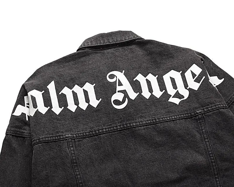 Palm Angels Men's Black Designer Jacket Metroutfits