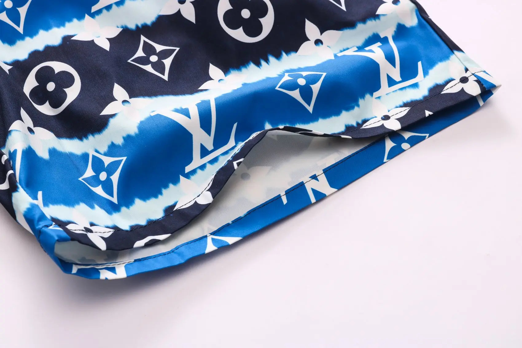 Louis Vuitton Men's Designer Short Blue Black White - Luxury Wear Metroutfits