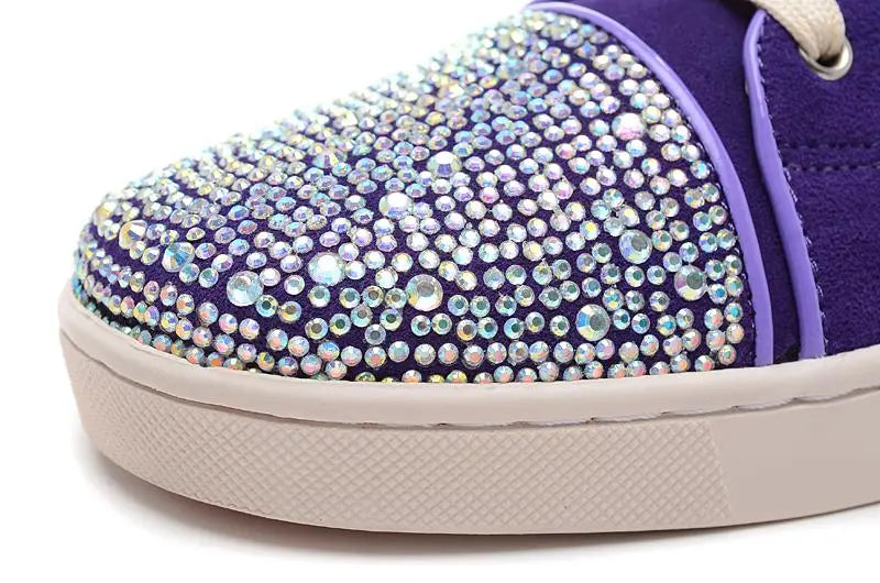 Christian Louboutin Luxury Crystal Ankle Boots – New with Tag & Box Metroutfits