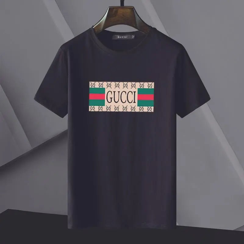 Gucci - Men's T-Shirt Black White - Designer Casual Wear Metroutfits