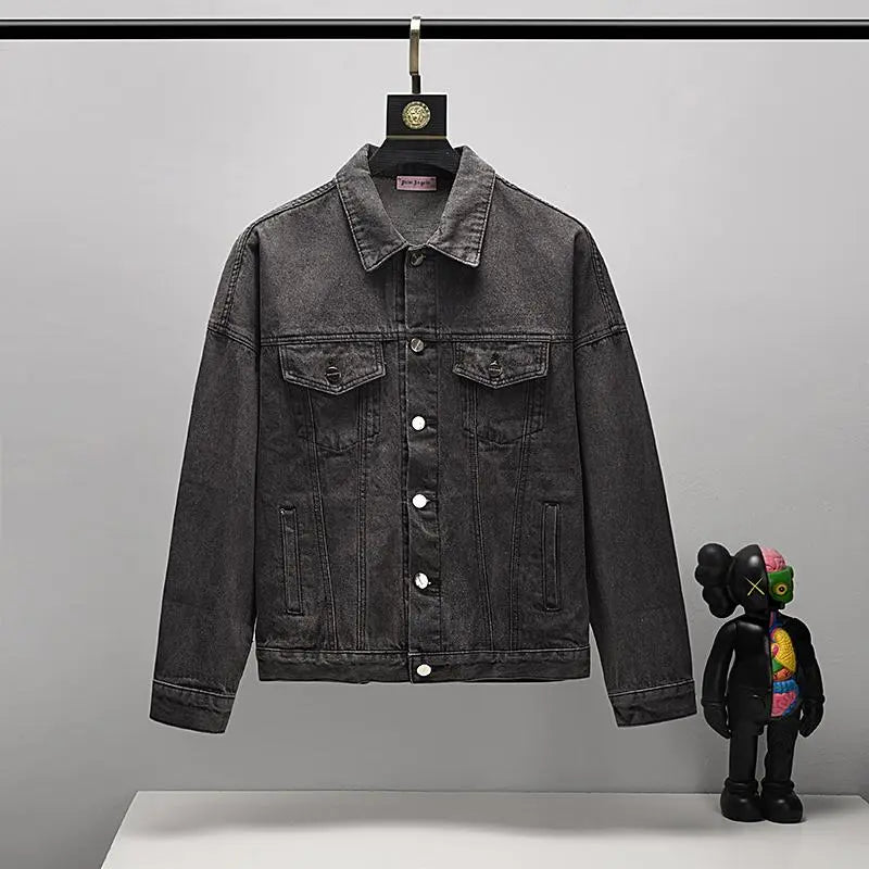 Palm Angels Men's Black Designer Jacket Metroutfits