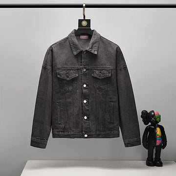 Palm Angels Men's Black Designer Jacket Metroutfits