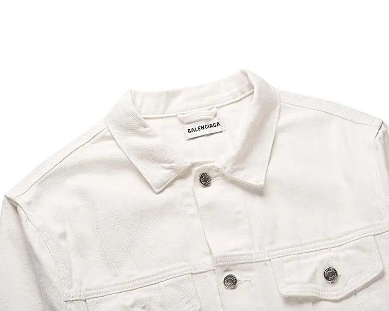 Balenciaga Men's White Designer Jacket - New with Tag Metroutfits